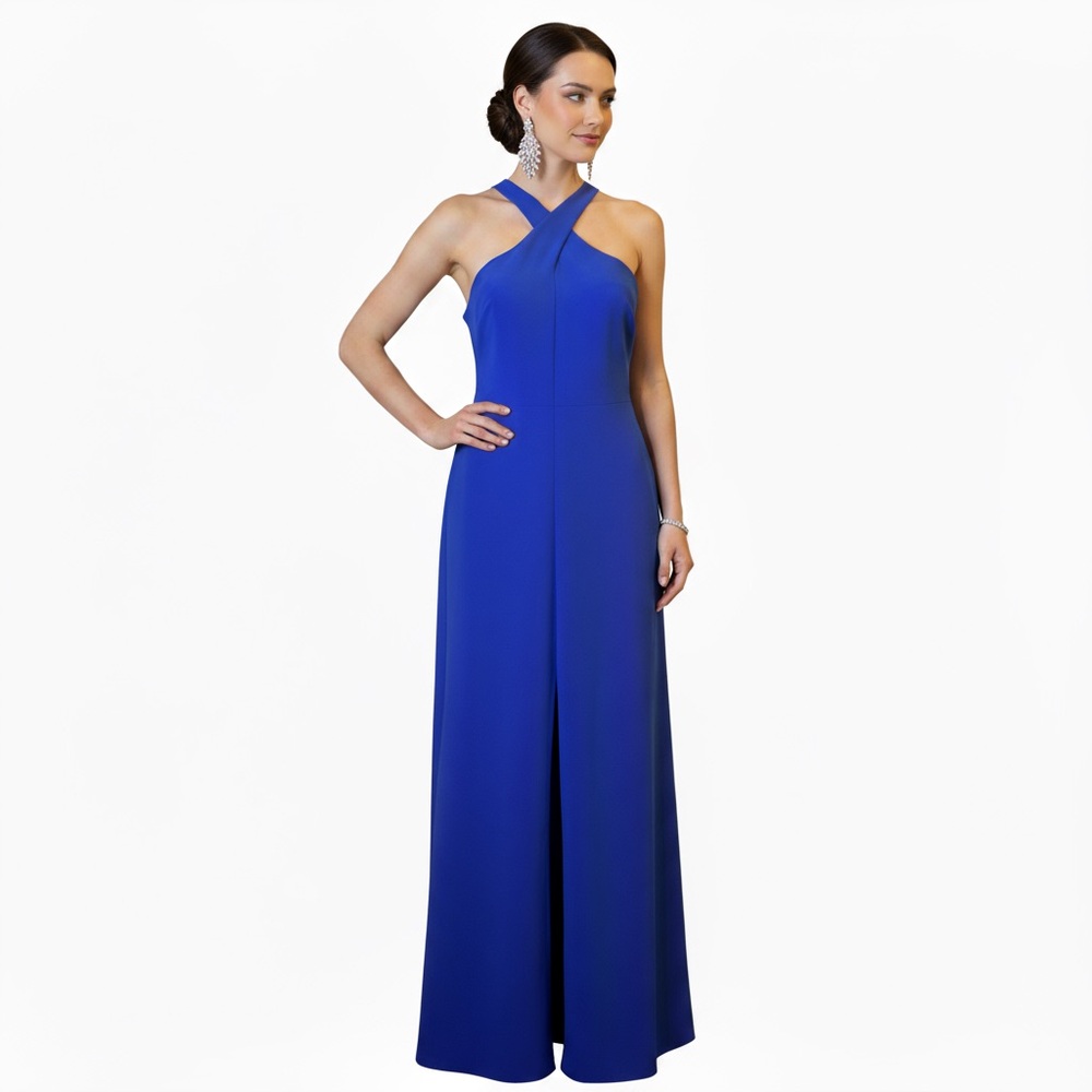 Likely Royal Blue Halter Neck Evening Gown – Size 8